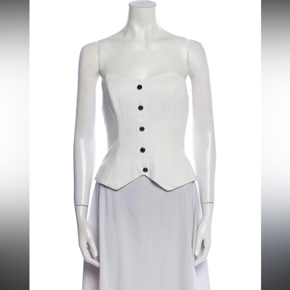 Christian Dior Vintage Bustier Strapless Top